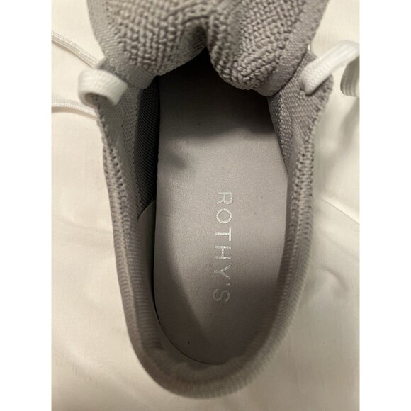 NWOB Rothy’s The Lace Up Sneaker in Storm Grey Women’s Size 10 - Picture 9 of 11